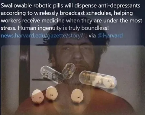 Robotic Pills Fight Workplace Stress