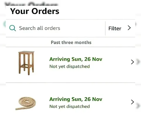 Orders Arriving Never