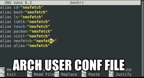 Arch User Conf File