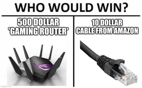 Gaming Router Versus Amazon Cable