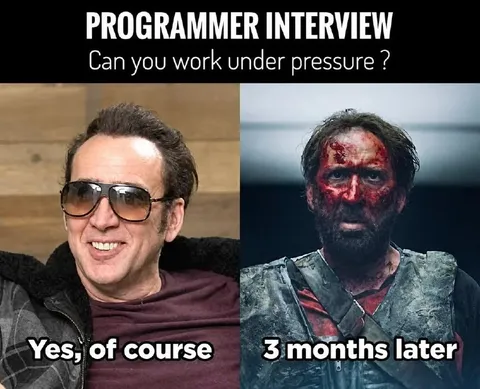 Programmer Under Pressure