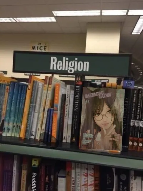 Bakemonogatari in Religion Section