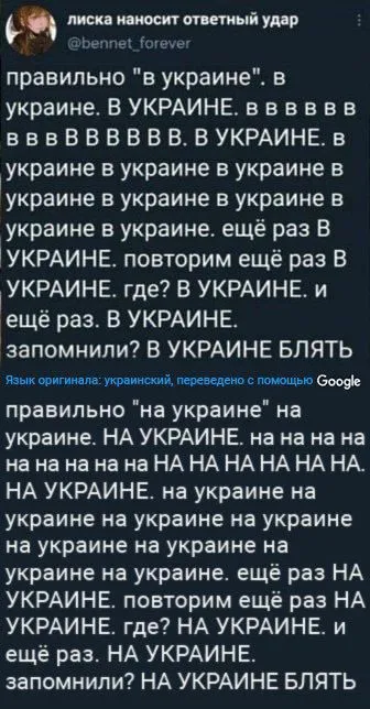 Правильно говорить «на Украине»