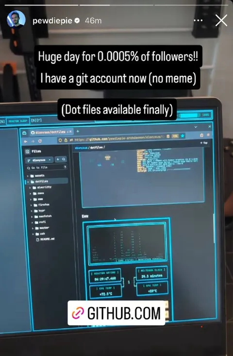 PewDiePie Arch Dotfiles