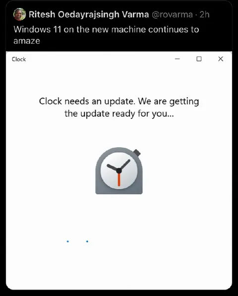 Windows 11 Clock Needs an Update