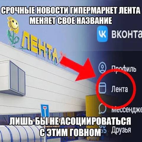 Гипермаркет Лента меняет название