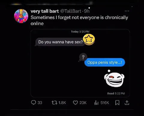 Oppa Penis Style Reply