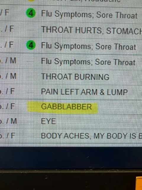 Gabblabber Among Flu Symptoms