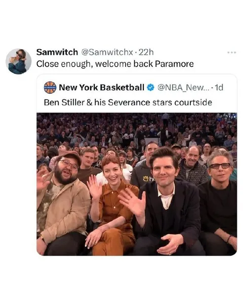 Severance Cast Courtside