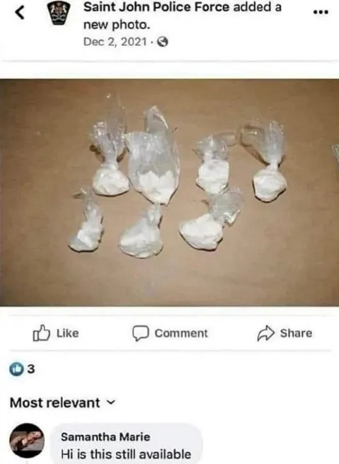 Police Seize Bags of White Powder