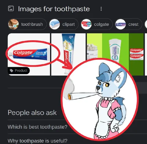Colgate Toothpaste Furry Reaction
