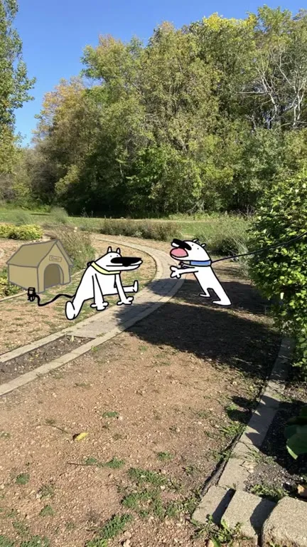Собака не отпускает поводок