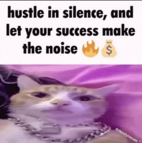 Hustle in Silence Cat