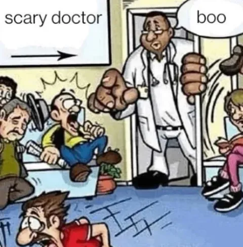 Scary Doctor Says Boo