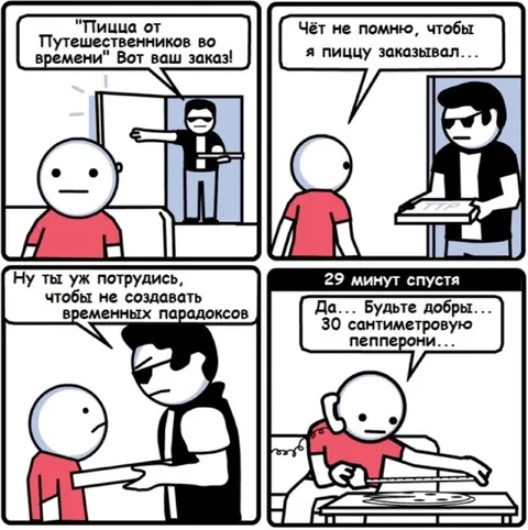 Пицца от путешественников во времени