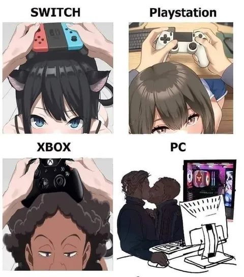Switch Playstation Xbox PC Comparison