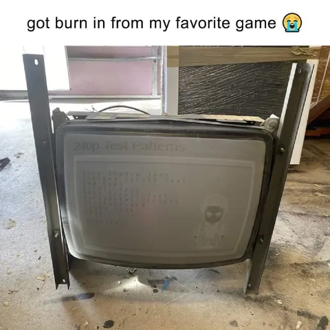 Got Burn-In From My Favorite Game