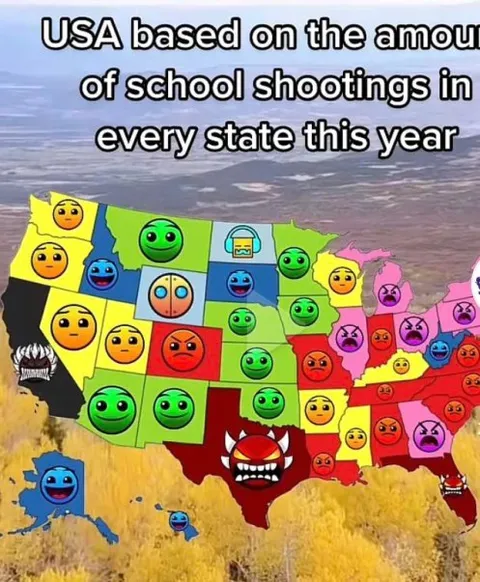 USA School Shootings Map