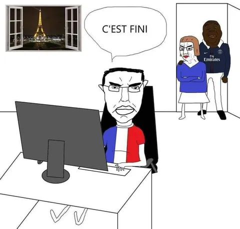C’est fini au bureau
