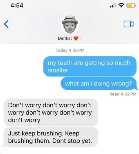 Dentist Makes Teeth Smaller