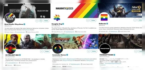 Game Studios Change Logos for Pride