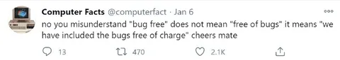 Bugs Free of Charge