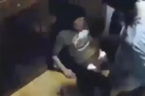Person Falls Over Laughing