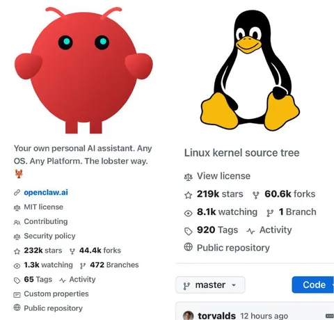 OpenClaw Versus Linux Kernel