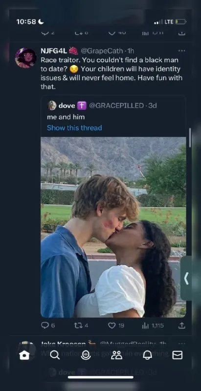 Race Traitor Gets a Kiss