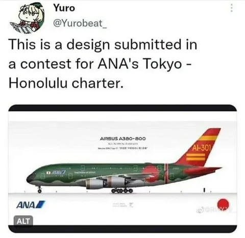ANA camouflage plane design
