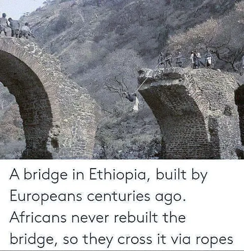 Bridge in Ethiopia Built by Europeans