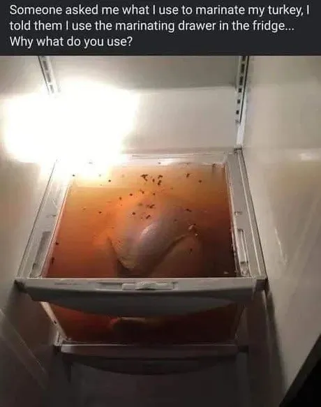 Marinating Drawer in the Fridge