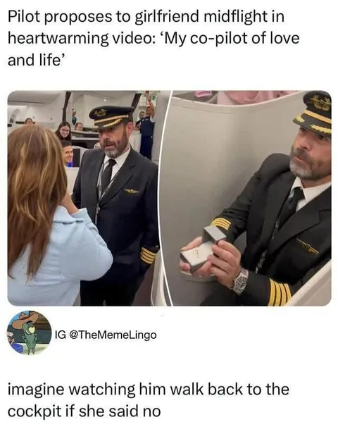 Pilot Walks Back After Rejection
