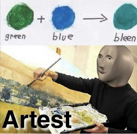 Green Plus Blue Equals Bleen