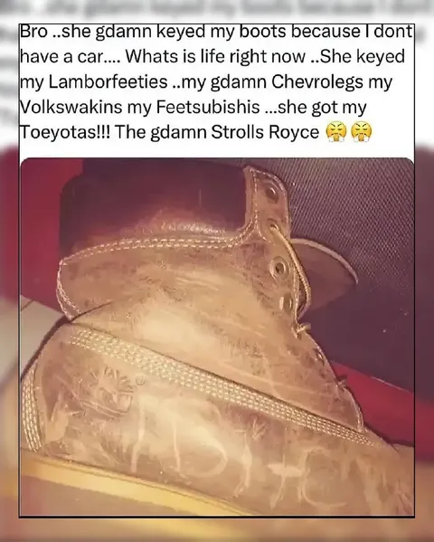 She Keyed My Lamborfeeties