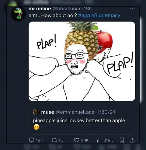 Pineapple Juice Beats Apple