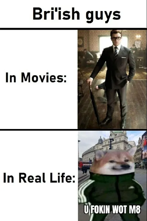 British Guys in Movies vs Real Life