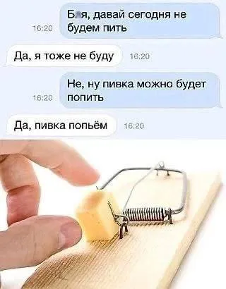 Сегодня не будем пить