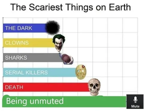 Being Unmuted Is Terrifying