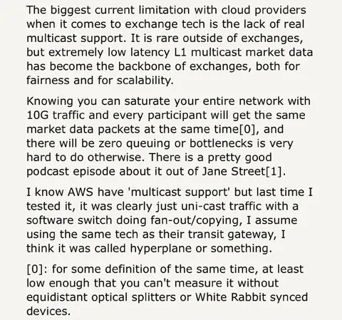 Cloud Multicast Latency Limitation