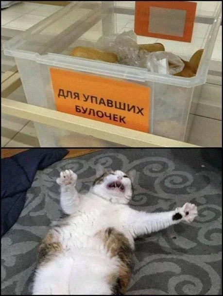 Для упавших булочек