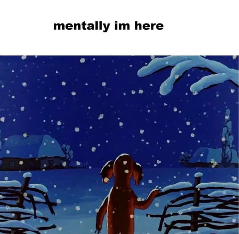 Mentally I'm Here in Snow