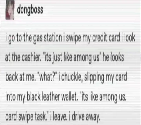 Among Us Card Swipe Task
