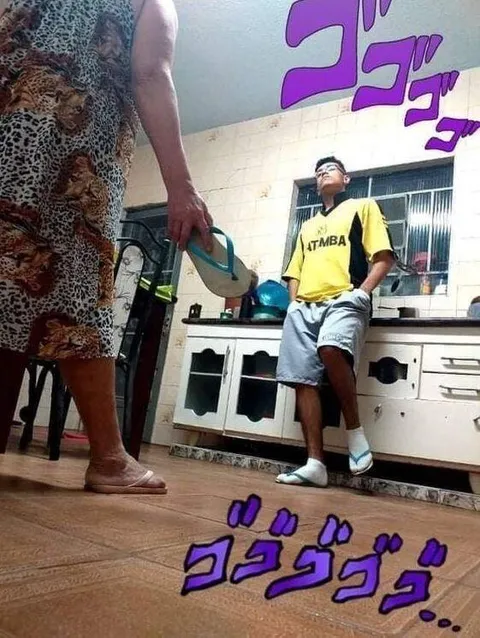 圧をかける母親