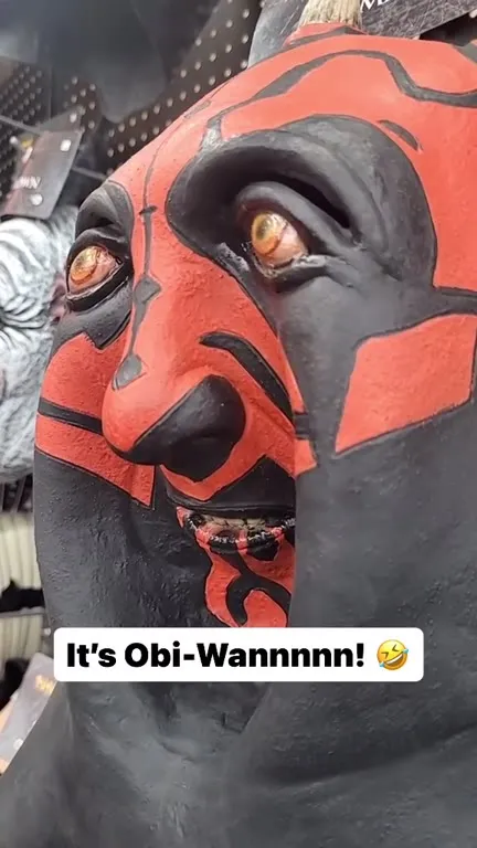 It’s Obi-Wannnnn! Darth Maul Mask