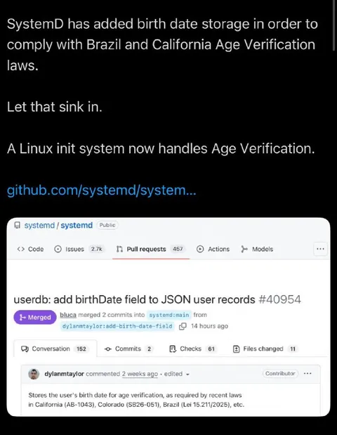 Linux Handles Age Verification