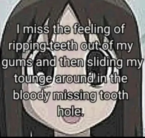 Missing Tooth Hole Feeling