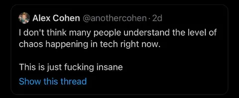 Tech Chaos Is Fucking Insane