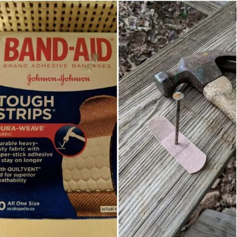 Band-Aid Nails a Board