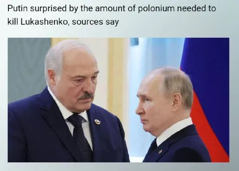 Putin Surprised by Polonium Amount